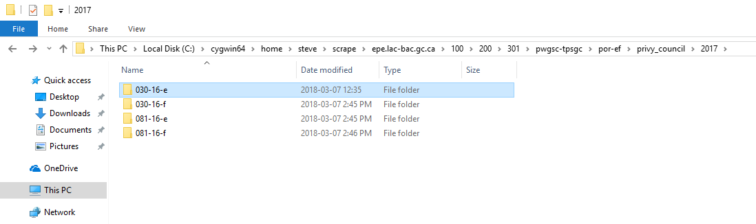 directory of file folders