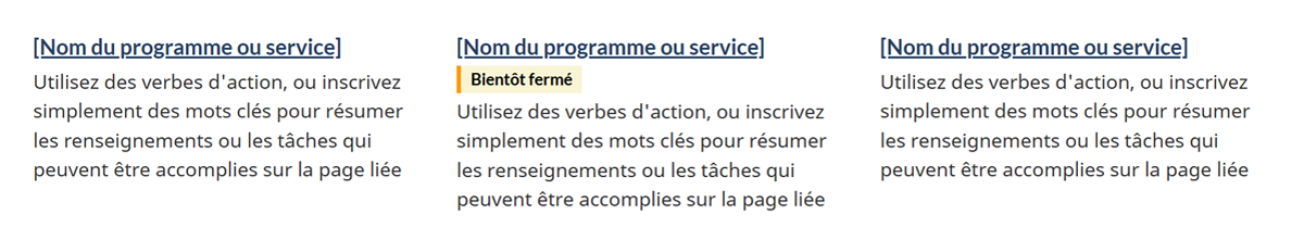 Étiquette d'avertissement dans un menu d'accueil thématique. Version texte ci-dessous&nbsp;: