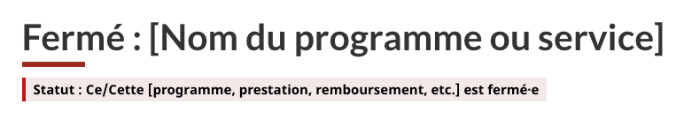 Étiquette de danger sous le titre d'une page. Version texte ci-dessous.